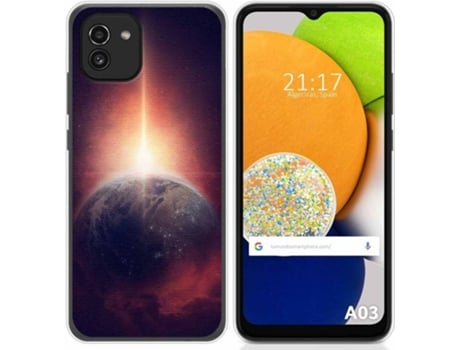 Carcasa para Samsung Galaxy A03 TUMUNDOSMARTPHONE Dibujos Tierra Multicolor