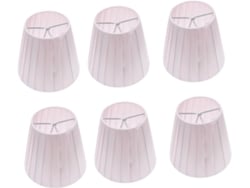 Juego de 6 lámparas de pared modernas de tela.