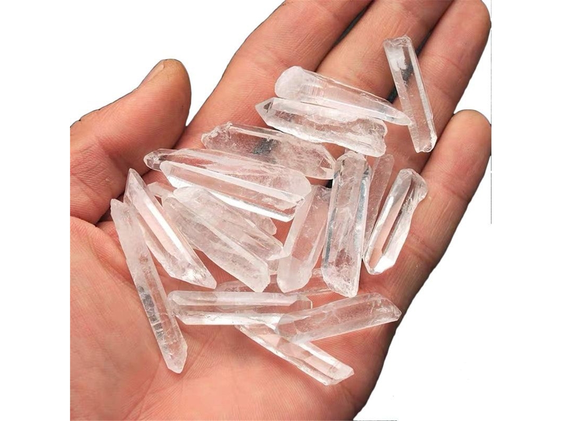 Cristal Natural Claro, Piedra Bruta De Cuarzo Blanco 100g, Forma Irregular Para Decoración Hogar Y Curación Reiki