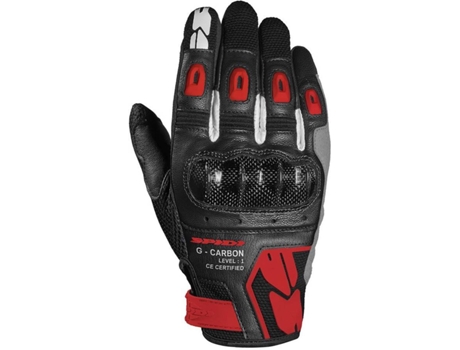 Guantes Unisex SPIDI G-carbon Negro para Motociclismo (M)