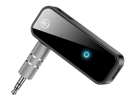 BISBISOUS C28 Adaptador Bluetooth Aux 5.0 Dongle 3,5 Mm 2 en 1 para Coche y TV Audio Negro