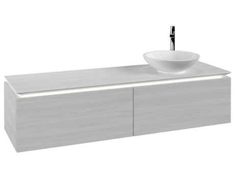 Villeroy &amp Boch Legato Vanity unit B597 1600x380x500mm lavabo a la derecha iluminación LED