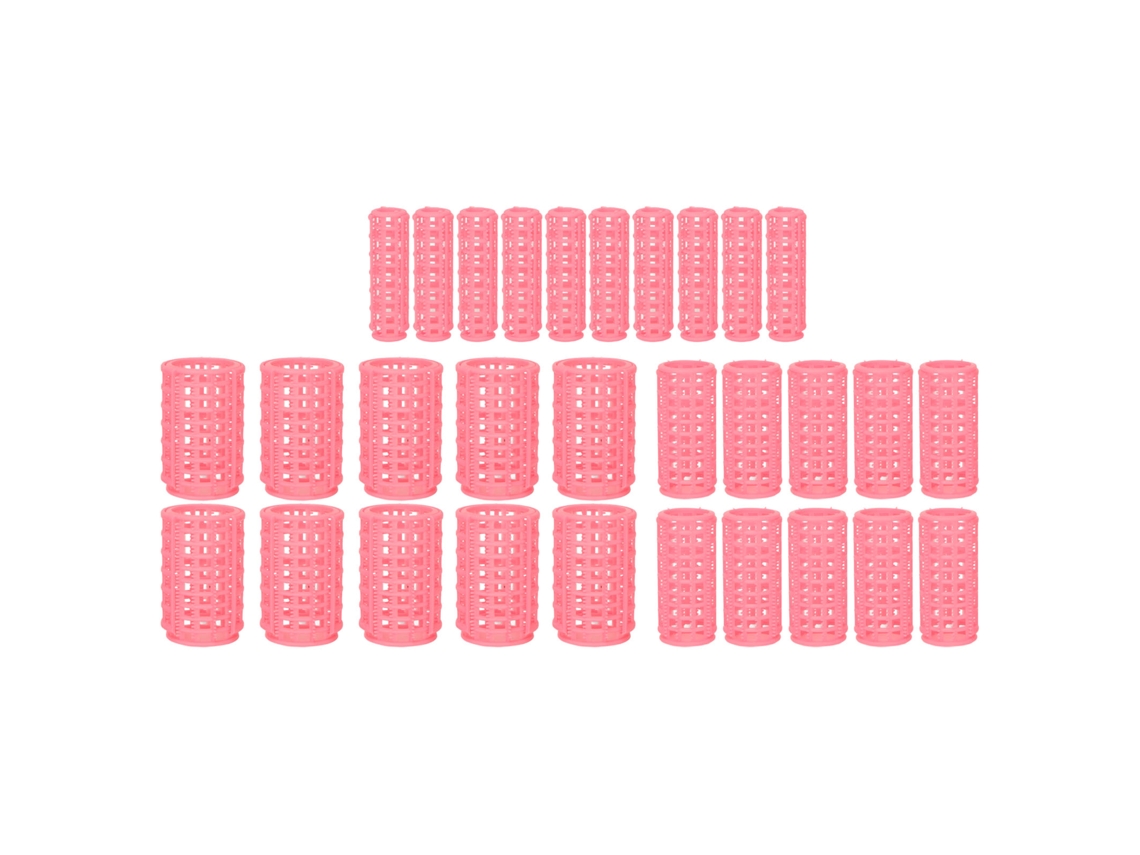 30 Rodillos Para El Cabello Profesionales Autoagarradizos Set Herramienta Para Pelo Grueso Fino
