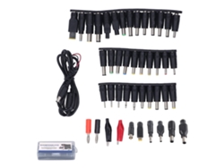 Juego De 45 Adaptadores De Cargador Universales Para Portátiles Con Enchufes De Cc