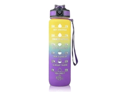 Botella De Agua Deportiva Motivacional De 1000 Ml, A Prueba De Fugas. Rosewell