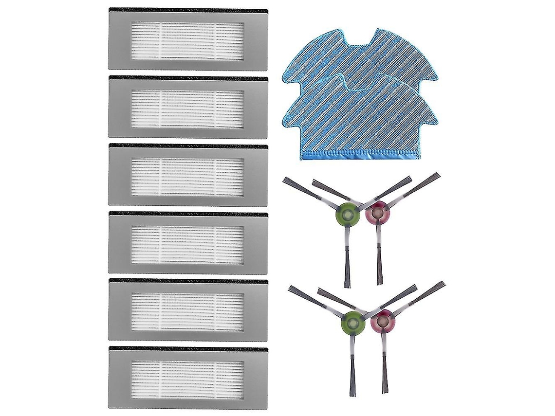 12 piezas compatibles con el robot aspirador Ecovacs Deebot Ozmo 900 Dn5g.