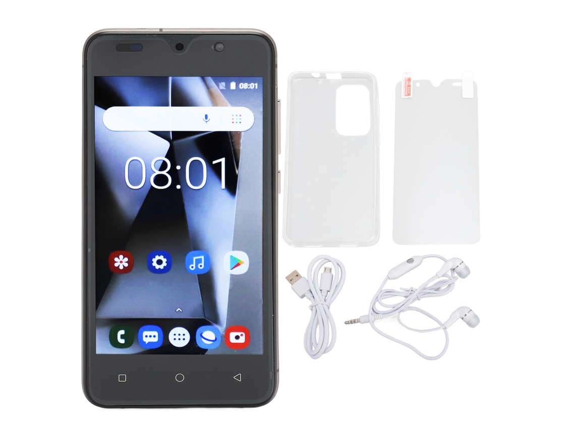 Smartphone Hd Ultradelgado De 5 Pulgadas, 4 Gb De Ram, 32 Gb De Rom, Cámara De 8 Mp, Android 12, Amarillo.