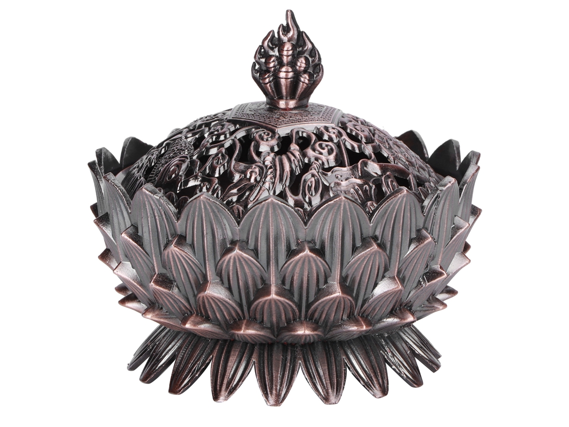 Quemador De Incienso Antiguo Con Forma De Buda En Aleación De Zinc Para Decoración Del Hogar/oficina - Feng Shui