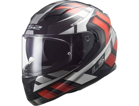 Casco LS2 Ff320 Stream Evo Loop Black Red Xs