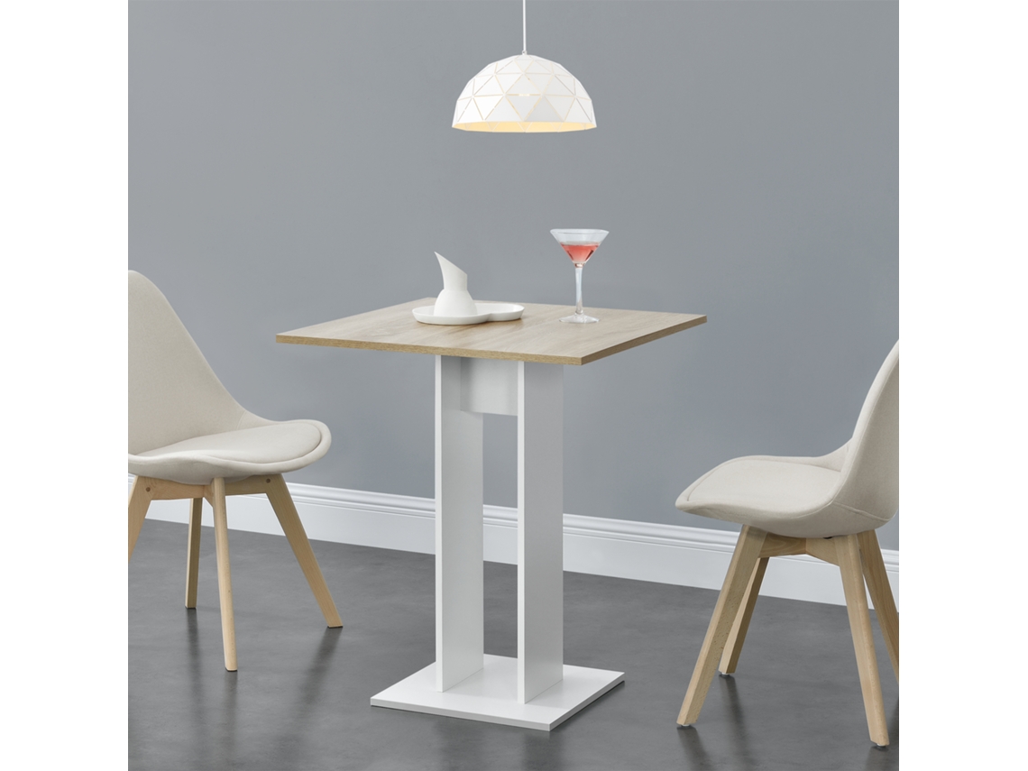Mesa de Comedor [EN.CASA]  (Marrón - Cartón Recubierto De Melamina - 65 x 65 x 78 cm)