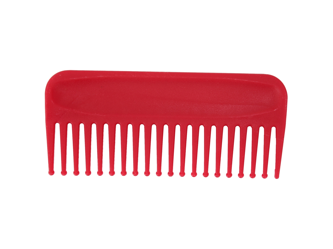 Peine De Dientes Anchos Para Desenredar Cabello Sin Mango Peine Para Pelo Húmedo Y Seco Estilo Salón Hogar Rojo