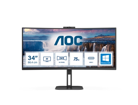 Monitor AOC Cu34v5cw/bk (34'' - 1 ms - Wide Quad HD)