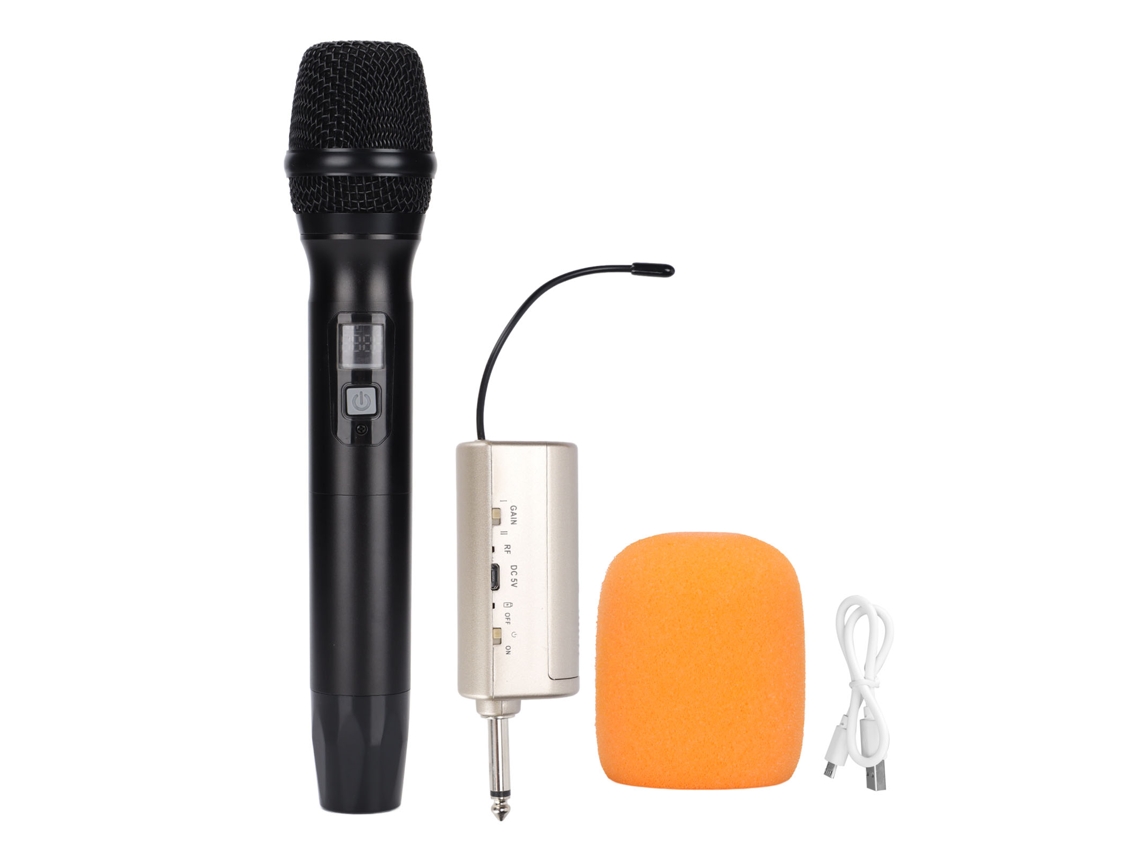 Conjunto De Micrófono Inalámbrico Uhf De Mano, Ideal Para Karaoke, Eventos, Iglesias Y Equipos De Audio.
