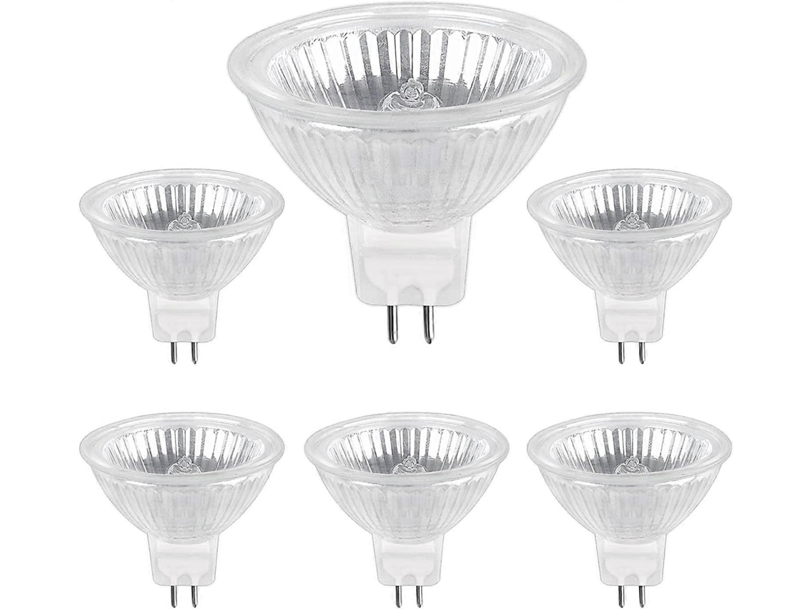 Omni-bombilla Halógena Gu5.3 35w 12v 400lm Blanco Cálido 2700k Regulable Foco Mr16 Paquete De 6