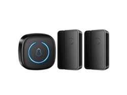 Timbre Comercial Inalámbrico M8 Con Sensor Magnético, Alarma De Bienvenida Para Visitantes, 2 Transmisores Y 1 Receptor Wellngs Brilv_gsg