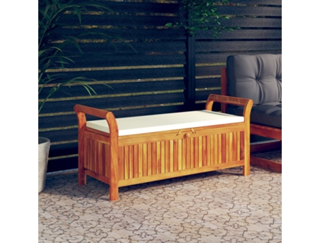 Banco De Almacenamiento De Jardín VIDAXL Marrón Madera (126x50x60 cm)