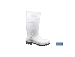 Bota agua alta segur. s-4 blanca t-40