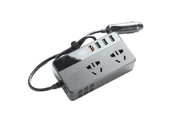 Inversor De Corriente Para Coche De 12v A 220v Y 150w Con 4 Puertos Usb Y Tomas De Corriente.