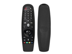 Capa Protetora De Silicone Anti-deslizante Anti-choque Para Controle Remoto Tv Lg An-mr600 Preto