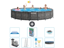 Intex Piscina Prism Frame Redonda - 549x122 Cm - 8-peças S596