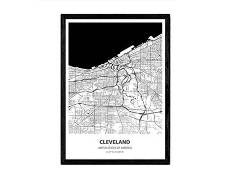 Poster NACNIC Mapa de Cleveland USA (A3)