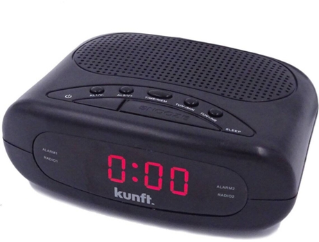 Radio RÁDIO KUNFT (PPL - Alarma - Snooze - Negro)