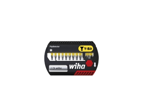 WIHA Juego de bits FlipSelector, bits en Y de 25 mm TORX®, de 14 unid. de 1/4" (41828)