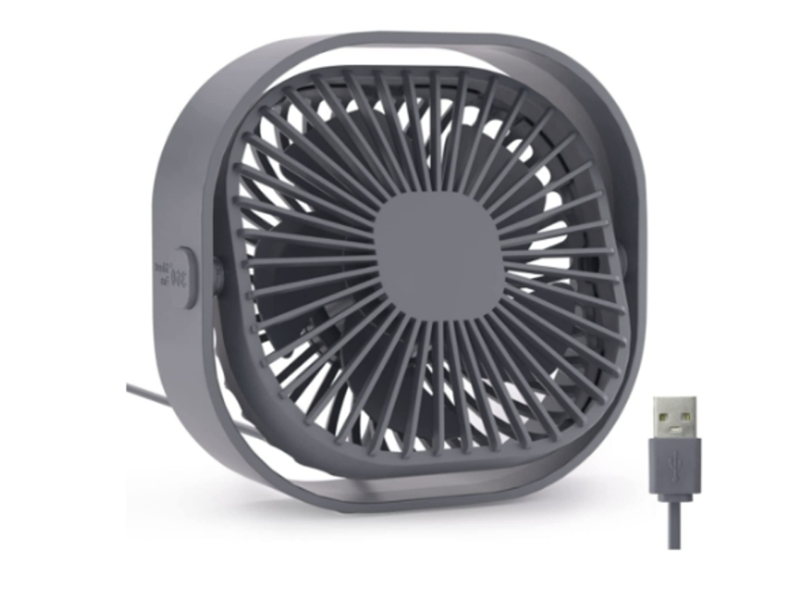 Mini ventilador Yizhood (3 velocidades, 5 W, diámetro 13 cm)