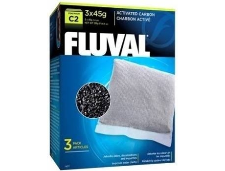 Masa Filtrante para Peces FLUVAL Carbón FL. C2 (Blanco - 3 x 45 g)