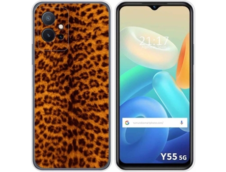 Carcasa para Vivo Y55 5G TUMUNDOSMARTPHONE Dibujos Animal 03 Multicolor