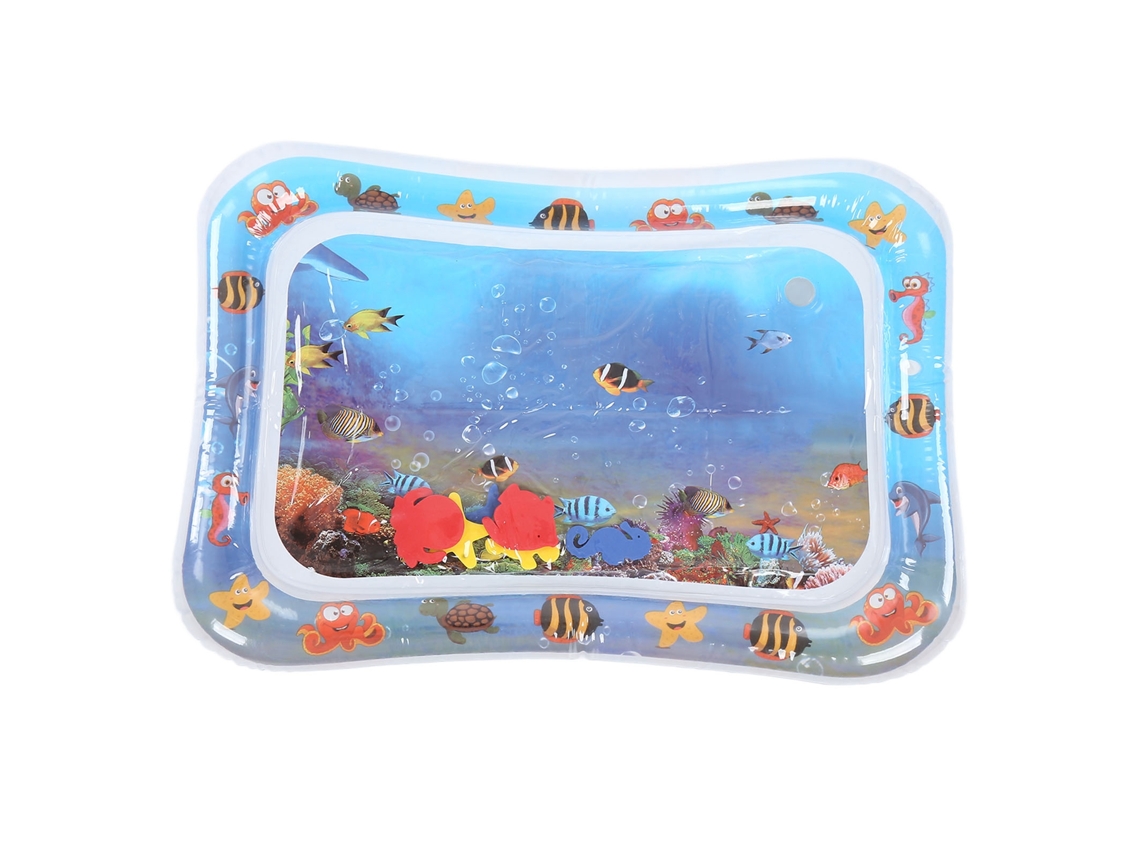 Colchoneta De Agua Para Bebé Con Patrón De Animales Marinos Inflable Portátil Juguete De Juego1