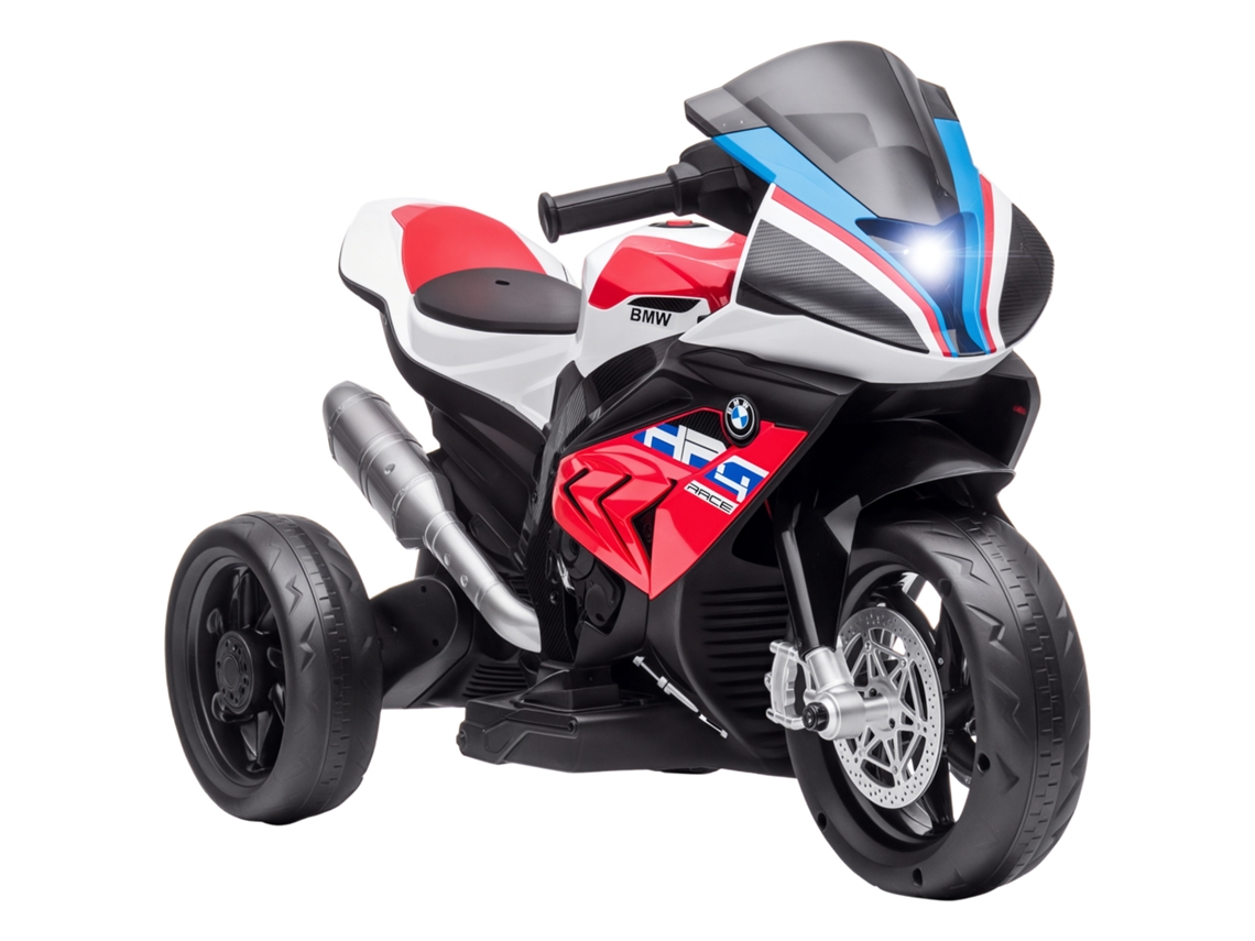 Motocicleta Eléctrica Infantil Bmw Hp4, 18 Meses, Usb, 2,5 Km/h, Roja, 82,5x42x54