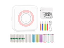 Impresora Fotográfica Térmica Bluetooth con 13 Rollos iOS Android GUK