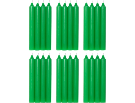 COM-FORT HOUSE- Vela de mesa Verda - Pack velas - Velas Decorativas Sin Perfume - Velas para tu Hogar COM-FORT HOUSE