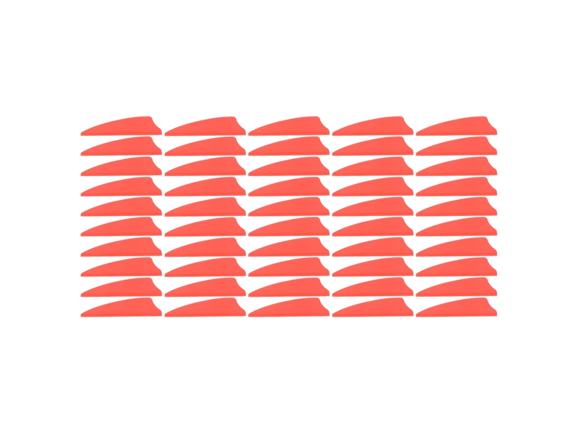 2026-50 Pcs Plumas De Flecha Ligeras Escudo Feather Fletching Para Arquería Al Aire Libre Rojo Diy