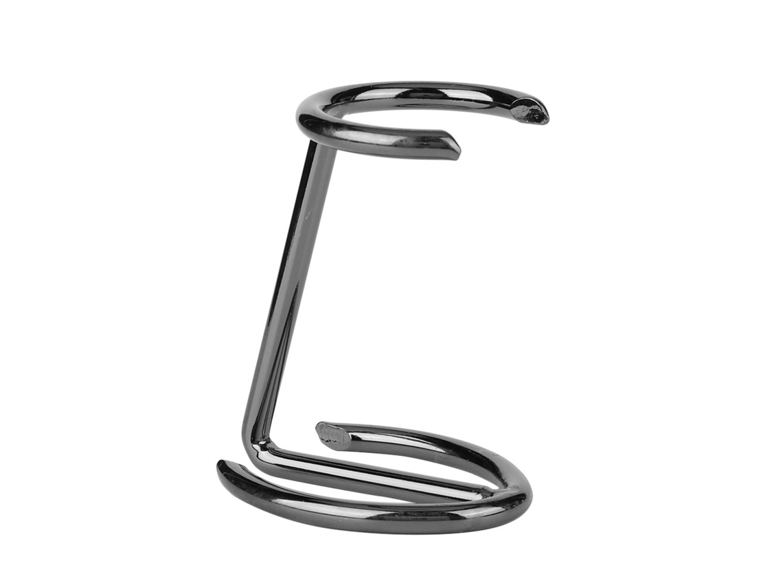 Soporte de acero inoxidable para brocha de afeitar y recortadora