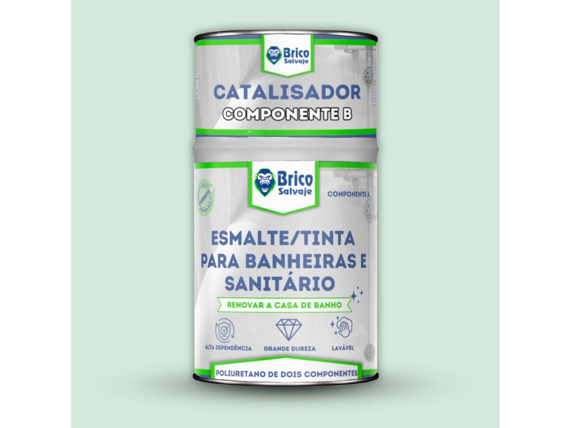 Pintura para bañeras Acabado Brillante Verde Claro Crawford Bricosalvaje 600+150 ML