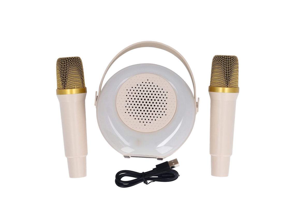 2026-máquina De Karaoke Mini Inalámbrica Bluetooth Portátil Con 2 Micrófonos Inalámbricos Para Niños Y Familia