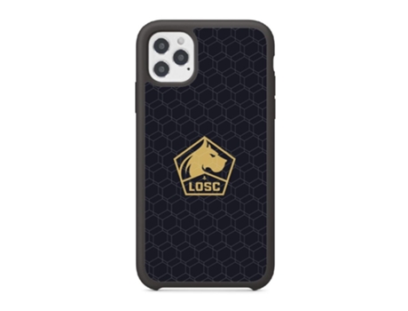 Funda Móvil Oficial Lille Fc para iPhone 12 PHONECASES3D Piel Sintética Negro