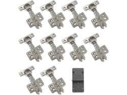 Mini Monjes Con Cierre Suave De 90 Grados, 26 Mm, Niquelados, Para Puertas De Armarios, Paquete De 10