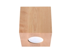 Sollux Sl.0493 Lámpara De Techo Quad Madera Natural