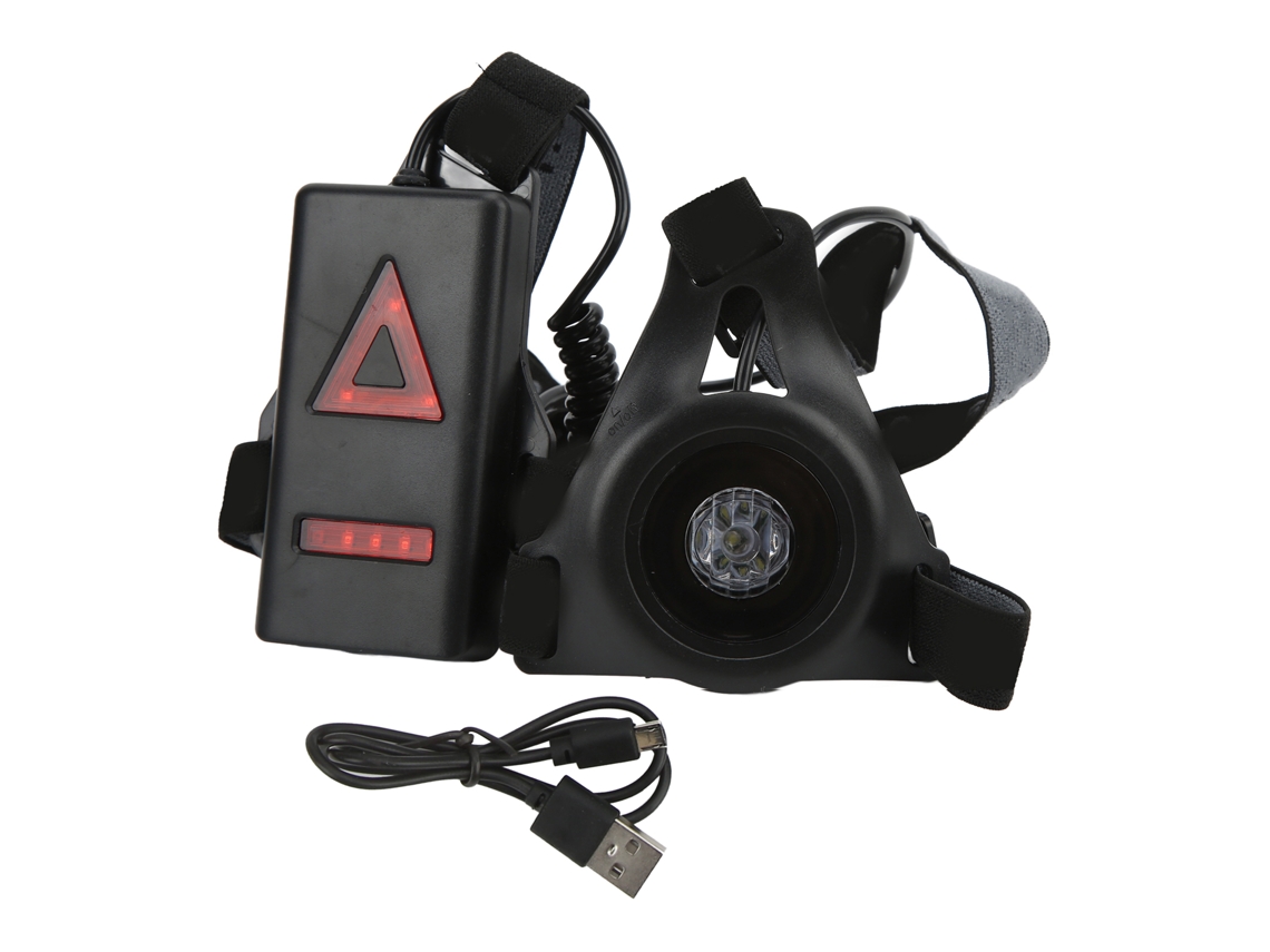 Luz Del Pecho Led Recargable Usb Impermeable Para Correr De Noche Caminar Y Campamento
