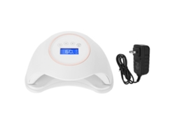 Lámpara de uñas LED de 48 W, secador de uñas con temporizador automático, herramienta de manicura (blanca)