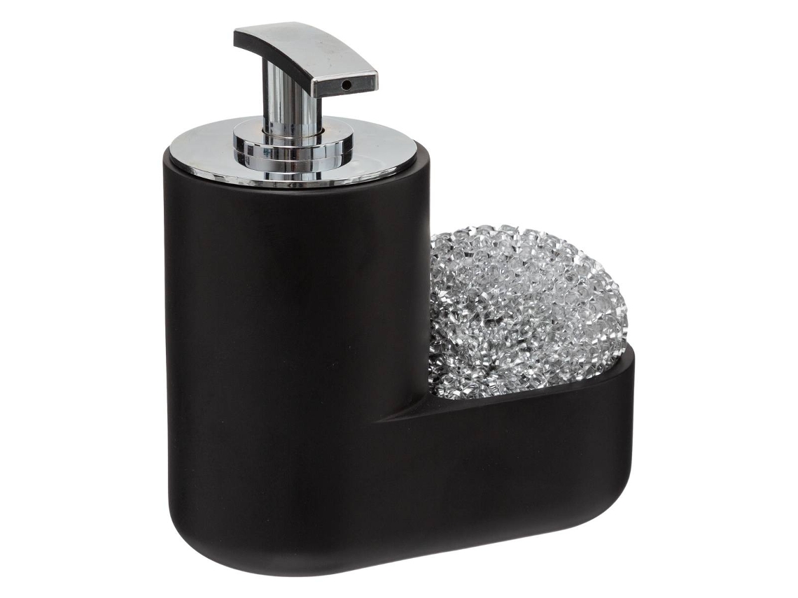 Dosificador de Jabón Con Esponja 300Ml Negro 5 FIVE SIMPLY SMART