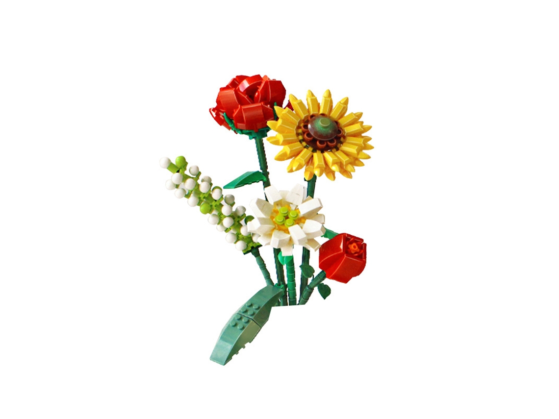Bloques de construcción juguetes flores PUPU WJ-0004
