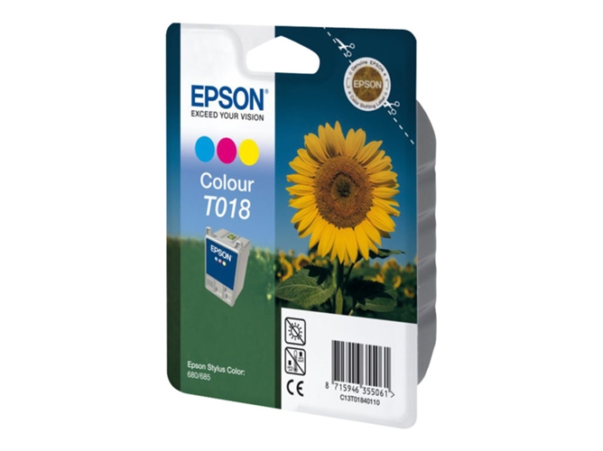 Cartucho de tinta original EPSON, Girasol 37 ml , Color, C13T01840110, T0184