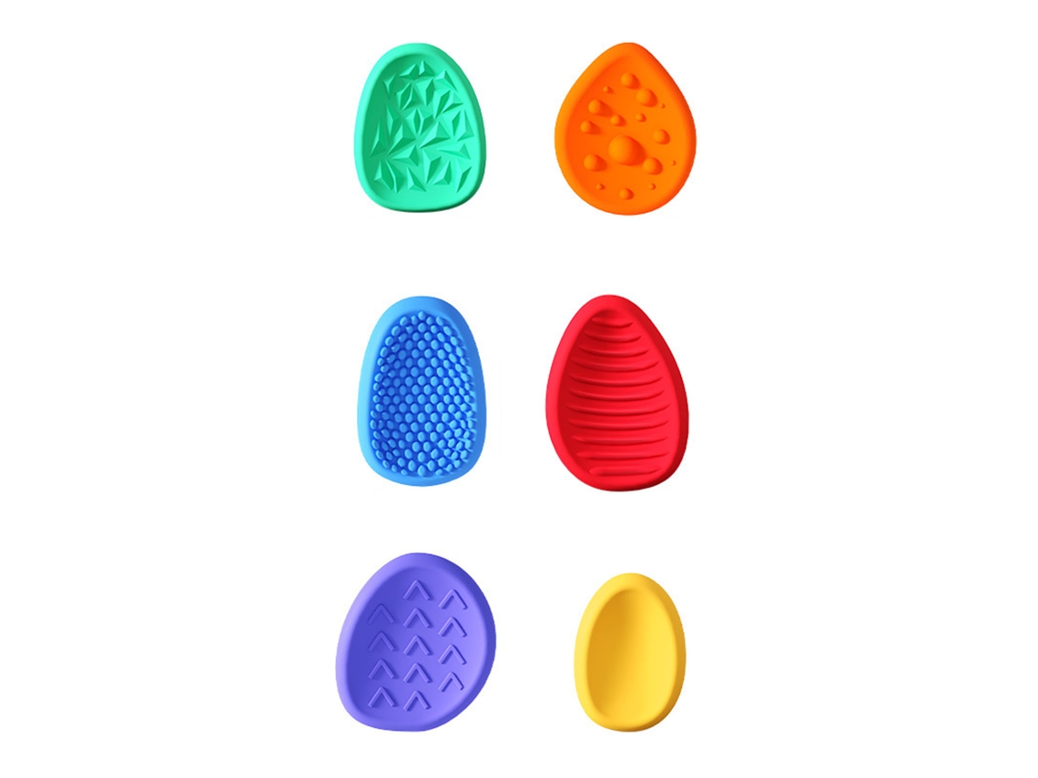 Dan26-6pcs Piedras Sensoriales De Silicona Juguete Antiestrés Piedra De Preocupación Para Niños