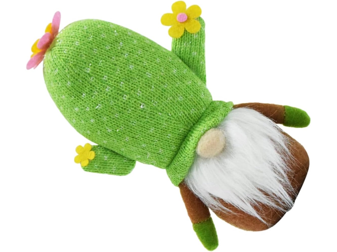 Figura De Cactus De Peluche Con Forma De Gnomo Para Decoración De Verano, Adorno Suave Sin Rostro.