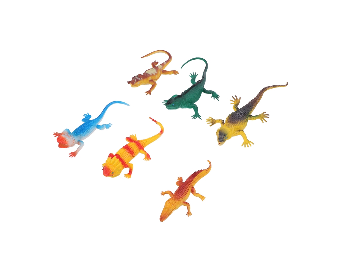 Juego de 6 figuras realistas de lagartos de PVC, juguetes educativos para niños (2026)
