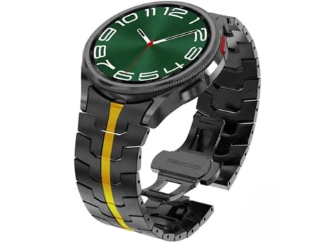 Pulsera Steellink para Samsung Galaxy Watch4 44Mm Negra y Dorada ¡ANTIMPACTO!